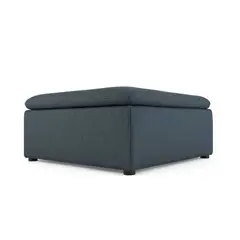 YOLODECORO - Otomana Para Sofá Modular Victor Azul Lino