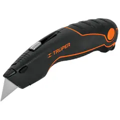 TRUPER - Navaja Multiusos Retráctil 6" 16950 - Negro