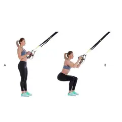 TODO FIT - Cintas de Suspensión Deportiva TRX Celeste Full Body Workout