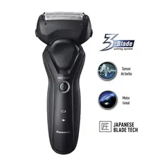 PANASONIC - Afeitadora Eléctrica RT37 3-Blade System Inalámbrica