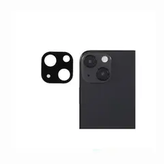 GENERICO - Vidrio Protector de Cámara para iPhone 13 / 13 Mini Negro.