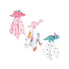 HUDSON - MANTITA DE APEGO PACK X 3UN DINOSAURIO NIÑA