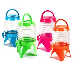 GENERICO - Barril Dispensador de Liquido Plegable con Base de 3.5 L