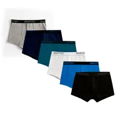 BOSTON - Pack x6 Bóxer Corto Niños Multicolor