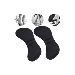 GENERICO - Par de Almohadillas para Zapatos Protector de Talon Negro_.