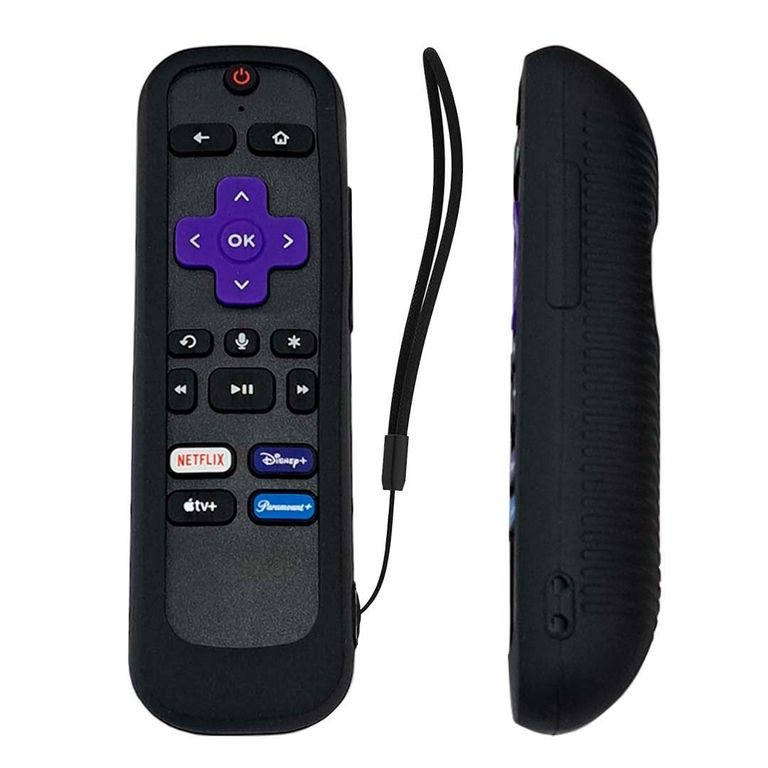 Funda Protectora Para Control Remoto Roku Express 4K-Negro