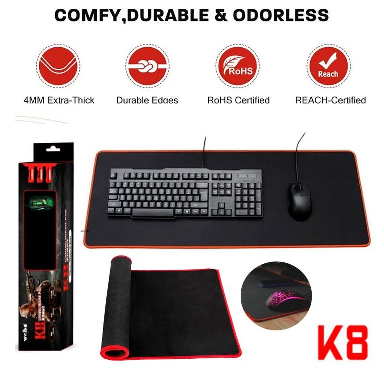 Pad Mouse Gaming - Alfombrilla para PC Gamer De 80x30cmx04mm