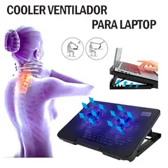 GENERICO - Cooler Ventilador para Laptop Notebook 2 ventiladores Base Soporta 17 Pulgadas N33