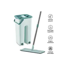 GENERICO - Escurridor y Trapeador Plano Rectangular 360° - Verde