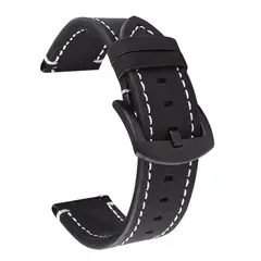 GENERICO - Correa de Cuero para HUAWEI WATCH GT3 42mm - Negro