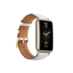 GENERICO - Correa de Cuero para HUAWEI FIT MINI - Blanco