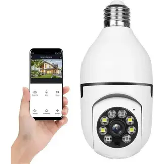 GENERICO - Camara ip de seguridad wifi foco bombillo espia control desde celular