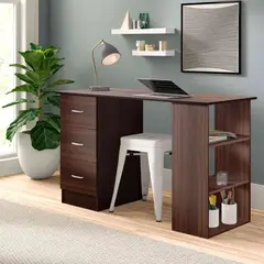 VENTITAS HOME - Escritorio Estante Moderno Alaska 3 Cajones Bellota