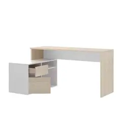 VENTITAS HOME - Escritorio Moderno Arantxa Blanco y Duna