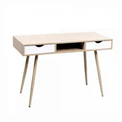 VENTITAS HOME - Escritorio Vintage Luna 3 Cajones Color Duna