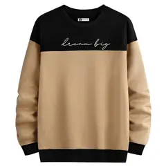 YANSUS - Polera Hombre Bicolor Beige Negro
