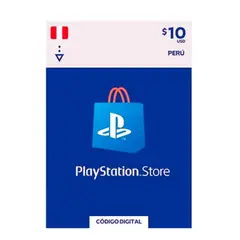 SONY - PSN GIFT CARD PERU TARJETA PLAYSTATION NETWORK 10 DOLAR PS5 PS4