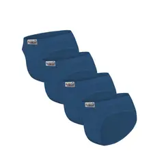 AMERICANO UNDERWEAR - Pack x4 Trusa Clásica Americano Azul Acero