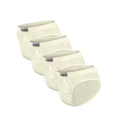 AMERICANO UNDERWEAR - Pack x4 Trusa Clásica Americano Crema