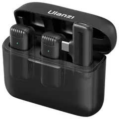 ULANZI - Microfono Solapero Profesional Inalámbrico Dual tipo C J12