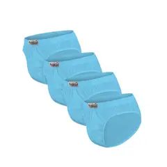 AMERICANO UNDERWEAR - Pack x4 Trusa Clásica Americano Turquesa