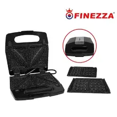 FINEZZA - Sandwichera Waflera FZ-820WS Placas Intercambiables
