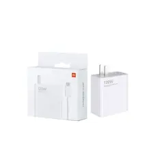 XIAOMI - Cargador 120W Tipo C Turbo Original Blanco