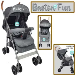 BABY KITS - Coche Bastón Fun PLOMO