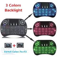 GENERICO - Mini Teclado Inalambrico Iluminado Para Smart Tv PC Android Tv XBOX