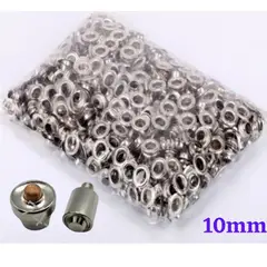 GENERICO - 1000 Ojales Ojalillo Ojal Metálico N° 24 (10 mm) Más TROQUEL