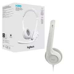 LOGITECH - Audífono con Micrófono H390 USB Cancelación de Ruido Blanco