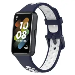 GENERICO - Correa Silicona Sport para HUAWEI BAND 7 - A/Blanco