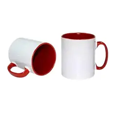 INSPIRA - Taza de Cerámica Asa de Color 8.5 x 11.5 cm