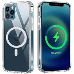 GENERICO - Funda Clear Case con Magsafe para iPhone 12 Pro - Transparente