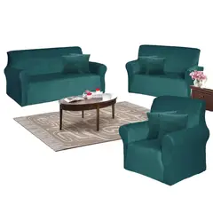 IMPORTADO MC - Funda de mueble terciopelo 3-2-1 Jade Sala fabulosa