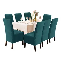 IMPORTADO MC - Funda de silla terciopelo 8 piezas Jade Sala fabulosa