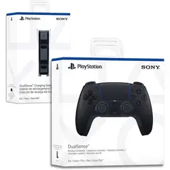 SONY - Mando ps5 dualsense negro + estacion de carga
