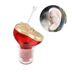 GENERICO - MINI AUDIFONO AMPLIFICADOR PARA SORDERA LADO DERECHO ROJO