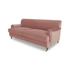 YOLODECORO - Sofá Orson De 3 Cuerpos Rosa Vintage.