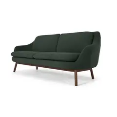 YOLODECORO - Sofá Oslo De 3 Cuerpos Verde Bosque.