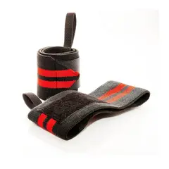 TODO FIT - Vendas Muñequeras Deportivas Elásticas Wrist Wraps Pesas Rojo