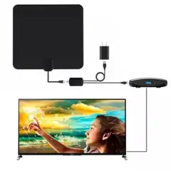 GENERICO - Antena De TV Interior MODELO Slim / Amplificador De Señal