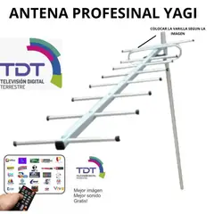 GENERICO - Antena Amplificada de Señal TDT Yagi