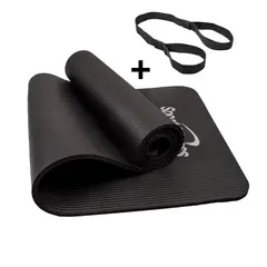 SPORT FITNESS - Colchoneta jumbo 15mm + ligas transportadora - Negro