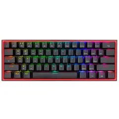 REDRAGON - Teclado Mecánico FIZZ PRO K616-RGB-B 60 Wireless Black Switch RED