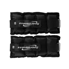 SPORT FITNESS - Tobilleramuñequera ajustable con peso arena - 1kg