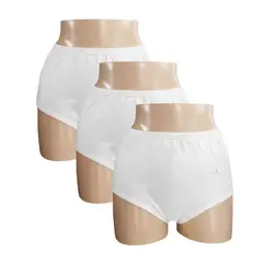 SWEET COTTON - Pack x3 Trusa Clásica Blanco