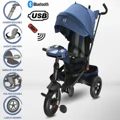 BEAUTIFUL - Triciclo Giratorio 3 en 1 «LAMBORGHINI» Blue