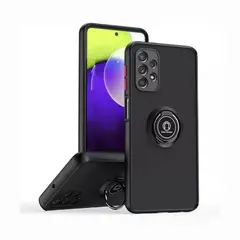 GENERICO - Case Ahumado con Anillo Para Samsung A23 4G - Negro