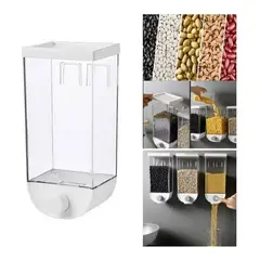 ITELSISTEM - Dispensador De Cereales Para Cocina y Menestras Blanco